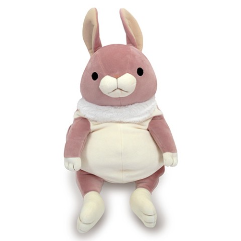 【もちうさ】立ち耳 ピンク L