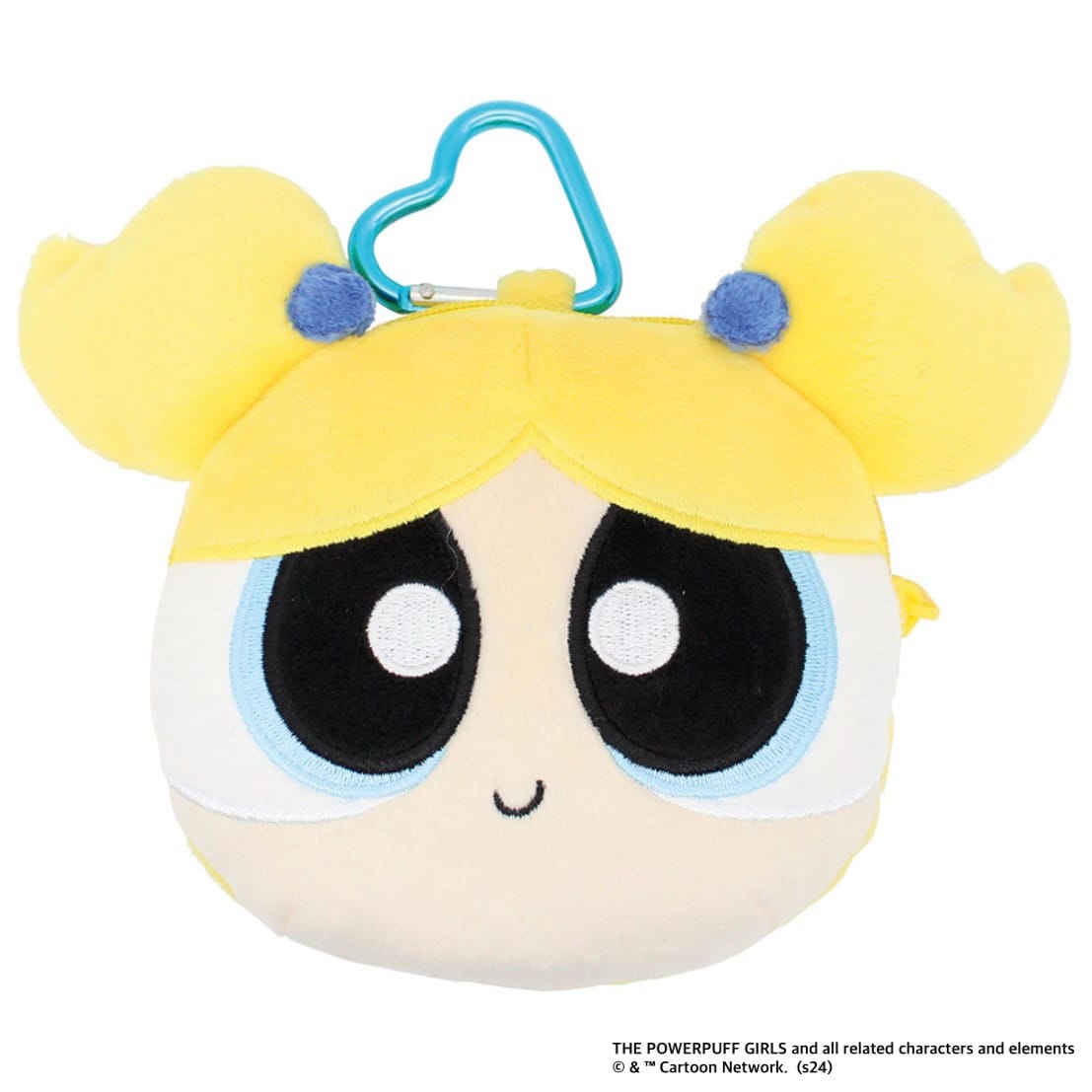 【パワーパフ ガールズ】カラビナ付きぬいぐるみファスナーマスコット　バブルス