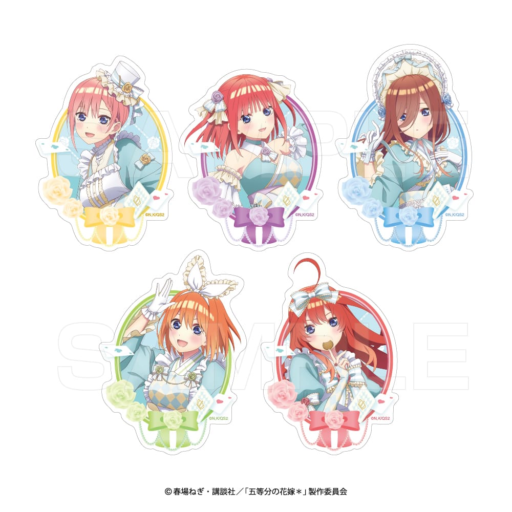 【五等分の花嫁＊　和んだぁらんど】ステッカーセット(5枚入り)(和んだぁらんど)
