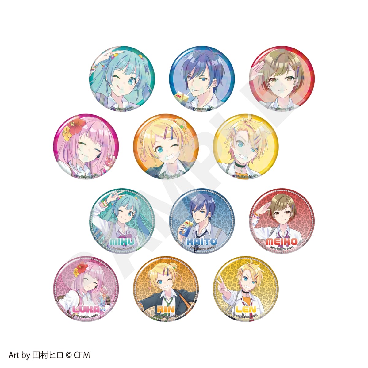 【ピアプロキャラクターズ】トレーディング缶バッジ≪単品≫（全12種ランダム）