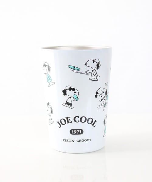 【スヌーピー】ステンレスタンブラー　ＪＯＥ　ＣＯＯＬ　ＷＨ／Ｐａｔｔｅｒｎ