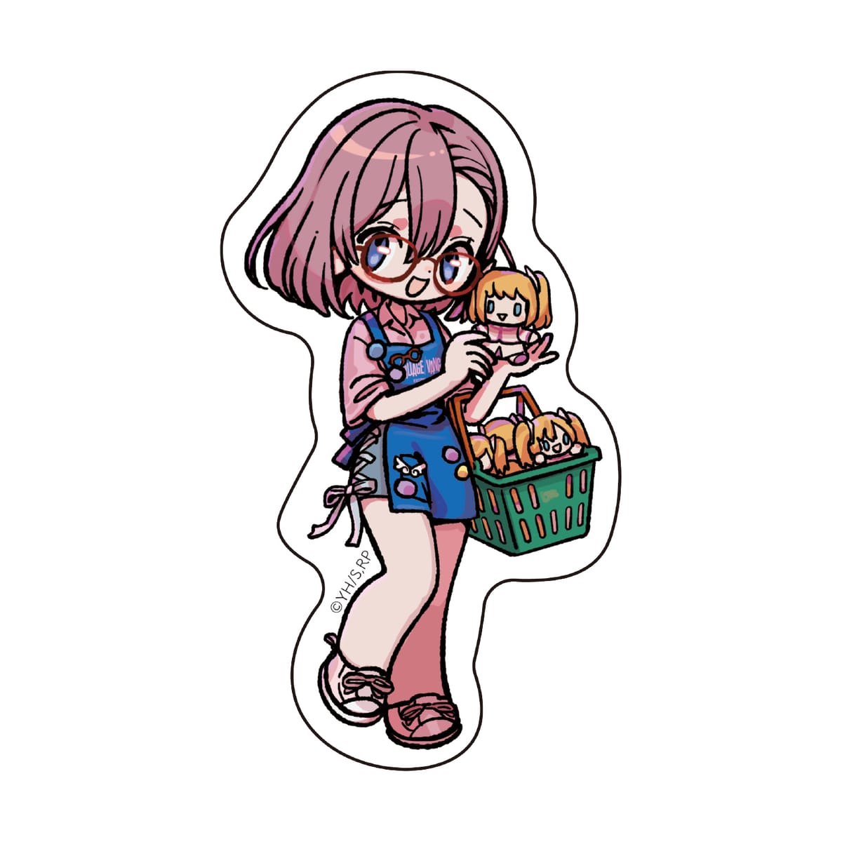 【2.5次元の誘惑】 ステッカー SDイラスト ≪単品≫（全4種ランダム）