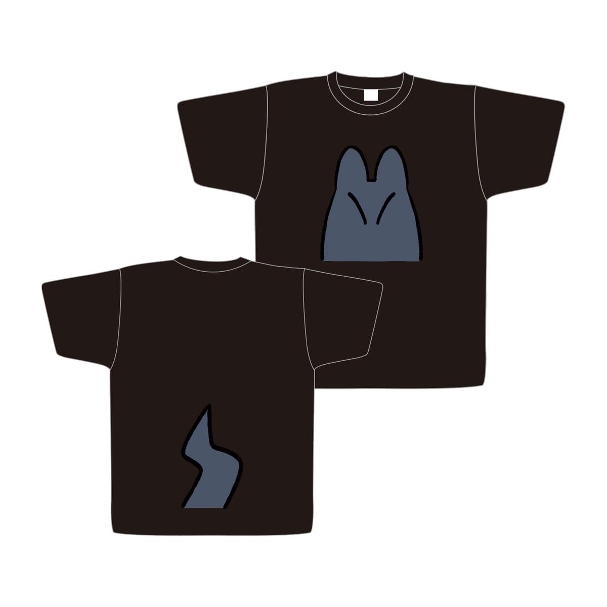 【秀】Tシャツ　スイ（しっぽ付）BK【Ｍ】