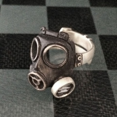 【1.69[one.rock]】【リング】Gasmask type-M（15号）
